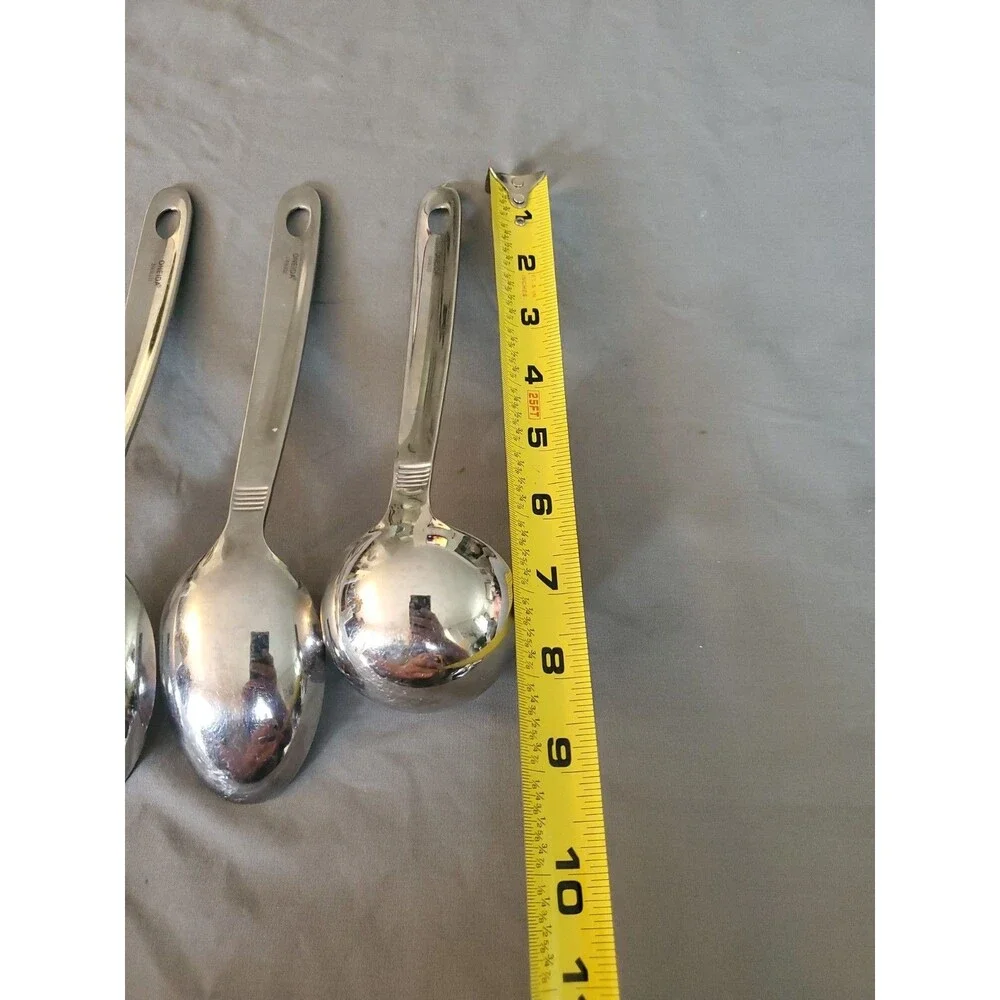 4 Oneida Stainless Steel Serving Spoon Ladle Silverware Flatware Set
